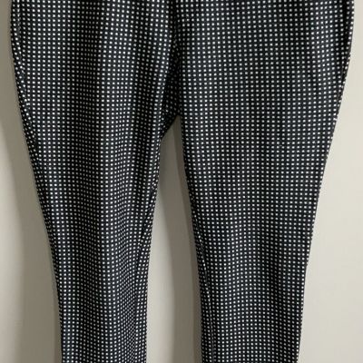 MICHAEL KORS Leggings Women’s Size Medium Black/white Pull On Style